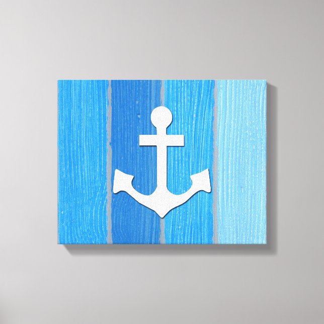 Nautical themed design canvas print (Front)