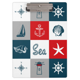 Nautical themed design clipboard