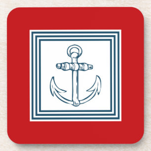 Nautical themed design coaster