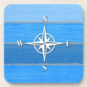 Nautical themed design coaster