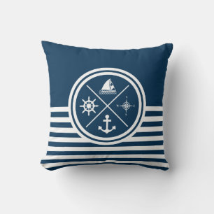Nautical themed design cushion