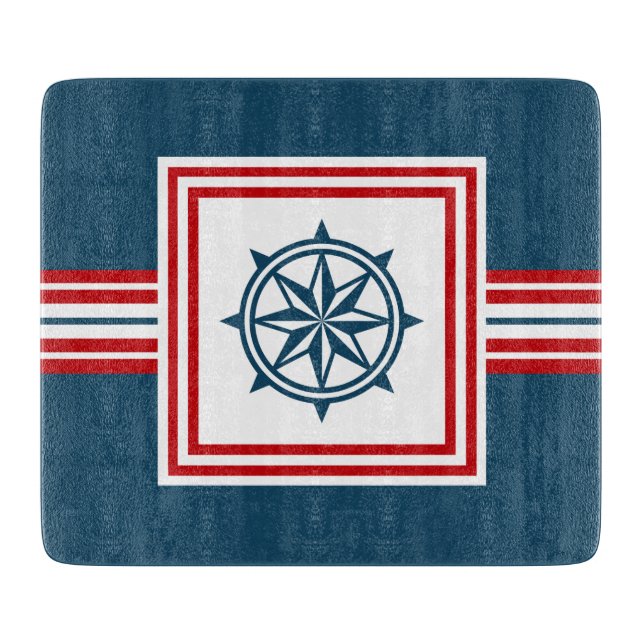Nautical themed design cutting board (Front)