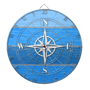 Nautical themed design dartboard