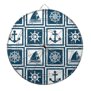 Nautical themed design dartboard