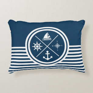 Nautical themed design decorative cushion