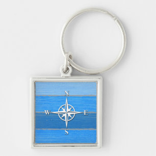 Nautical themed design key ring