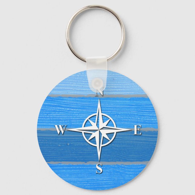 Nautical themed design key ring (Front)