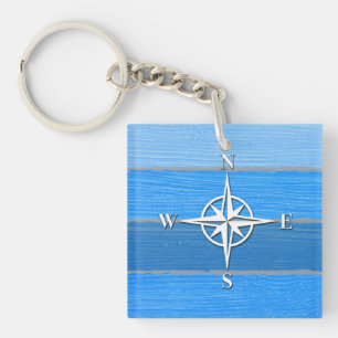 Nautical themed design key ring