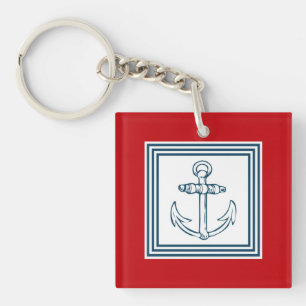 Nautical themed design key ring