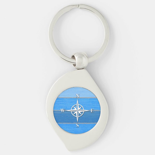 Nautical themed design key ring (Front)