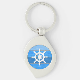 Nautical themed design key ring