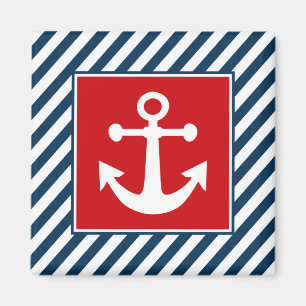Nautical themed design magnet