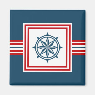 Nautical themed design magnet