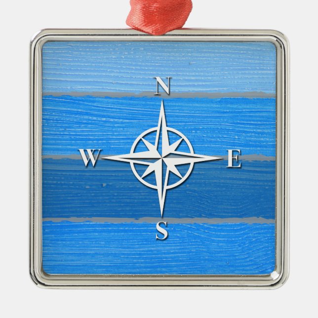 Nautical themed design metal tree decoration (Front)