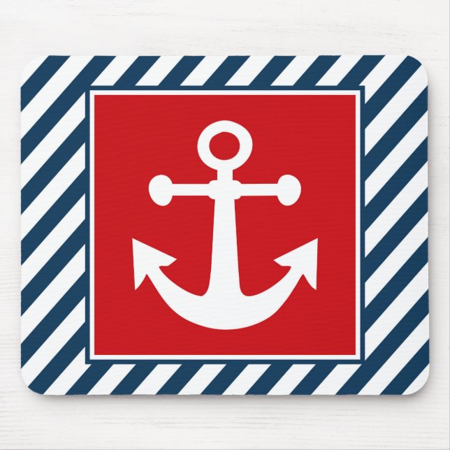 Nautical themed design mouse mat (Front)