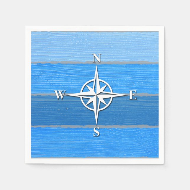 Nautical themed design napkin (Front)