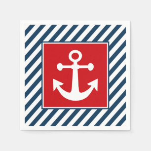 Nautical themed design napkin
