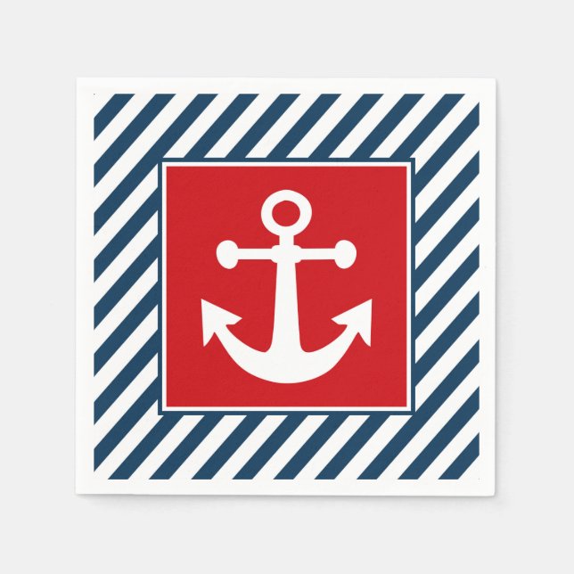 Nautical themed design napkin (Front)