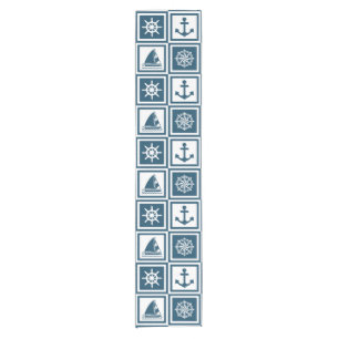 Nautical themed design short table runner