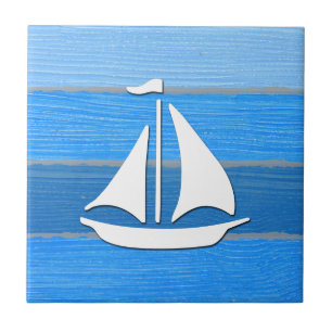 Nautical themed design tile