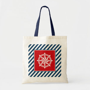 Nautical themed design tote bag