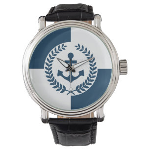 Nautical themed design watch
