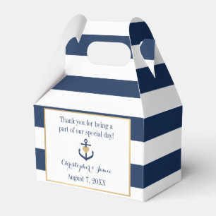 Nautical themed Favour Boxes - Anchor Design