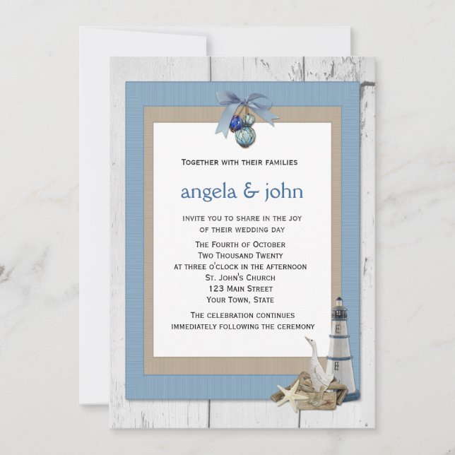Nautical Themed Invitation (Front)