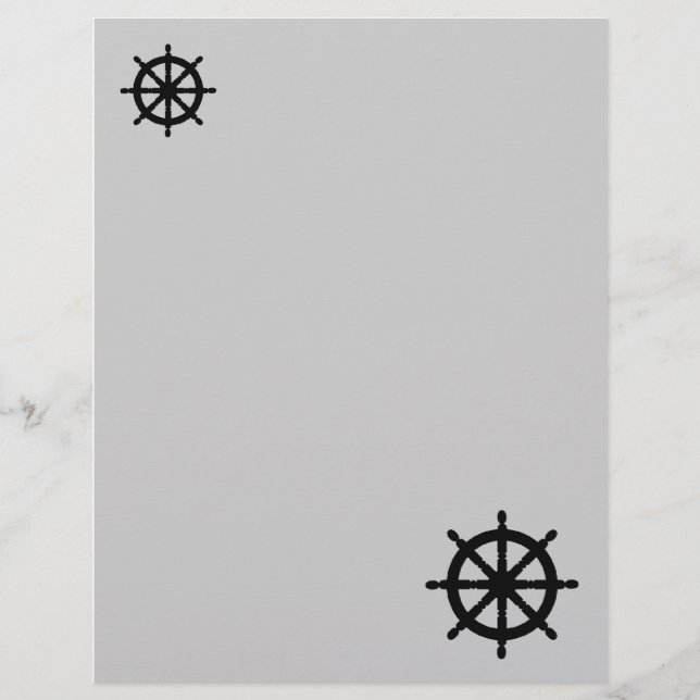 Nautical Themed Letterhead or Stationery (Front)