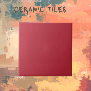 Nautical Themed Red Ceramic Tile