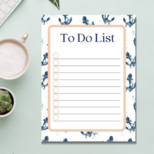 Nautical Themed To Do List Notepad