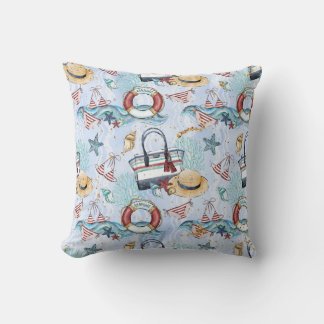 Nautical Throw Pillow