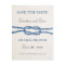 Nautical Tie the Knot Wedding Save the Date (Grey)