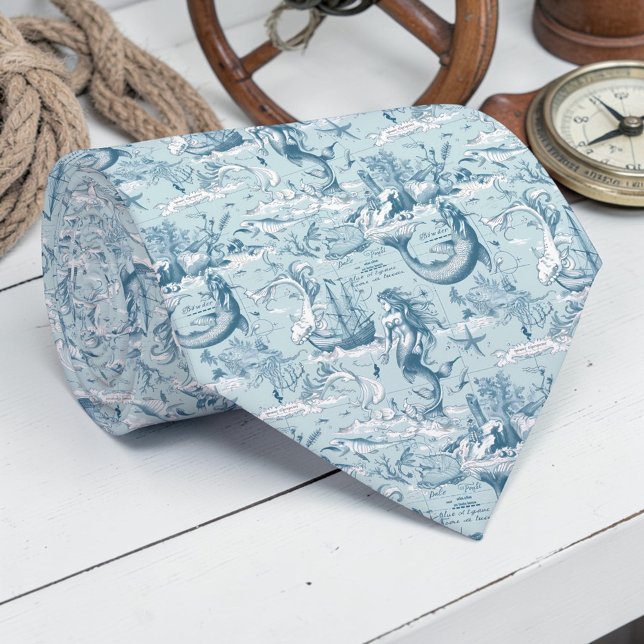 Nautical Toile Custom Necktie (Creator Uploaded)