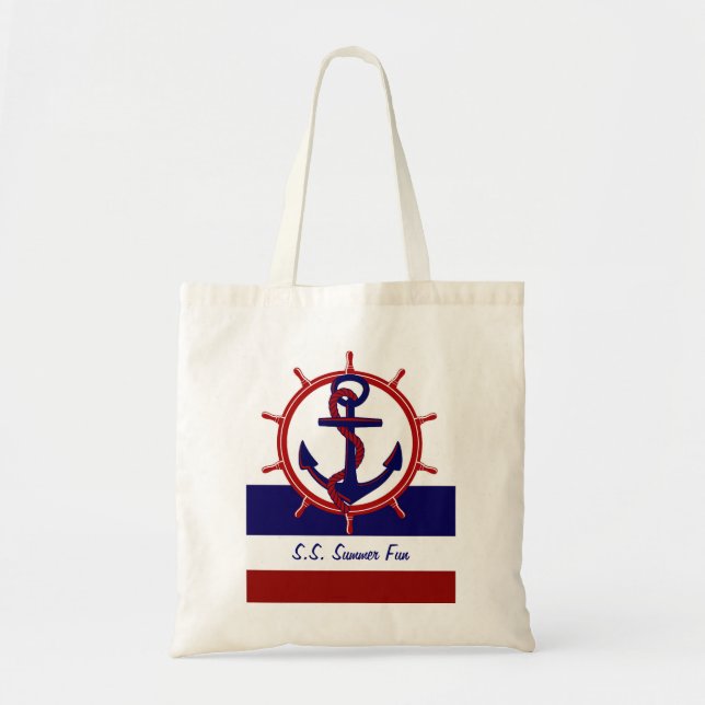 Nautical Tote Bag (Front)