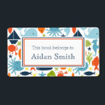 Nautical, Under the Sea Personalised Book<br><div class="desc">Matching items available at Noteworthy Printables.</div>