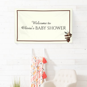 Nautical under the sea shell desert chic butterfly banner