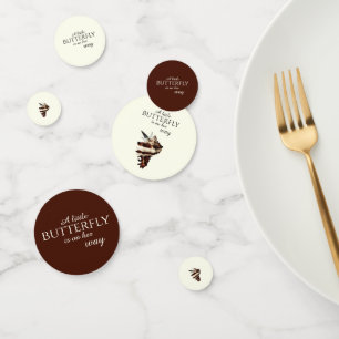 Nautical under the sea shell desert chic butterfly confetti