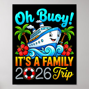 Nautical Vacation Buoy a Family 2026 Trip Summer Poster