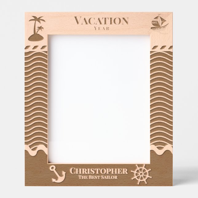 Nautical Vacation Etched Frames (Front)