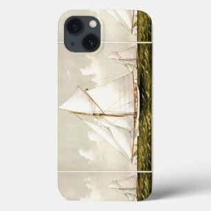 Nautical Vintage Cutter Sailboat Sailing Ocean Sea iPhone 13 Case