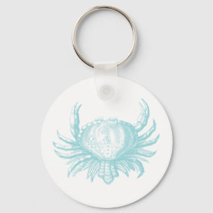 Nautical Vintage Marine Sea Crab Key Ring