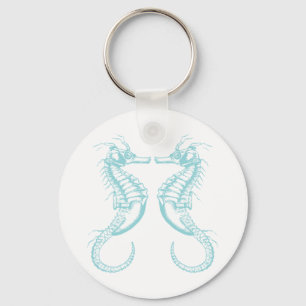Nautical Vintage Marine Seahorse Key Ring
