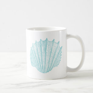 Nautical Vintage Marine Seashell Coffee Mug