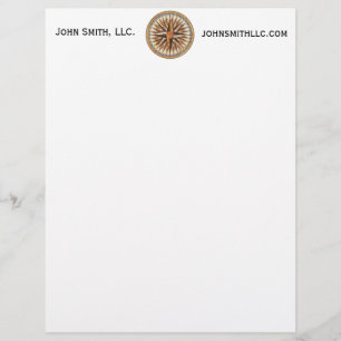 Nautical Vintage Ship’s Compass Navigator Sailing Personalized Letterhead