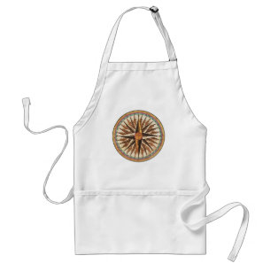 Nautical Vintage Ship’s Compass Navigator Sailing Standard Apron