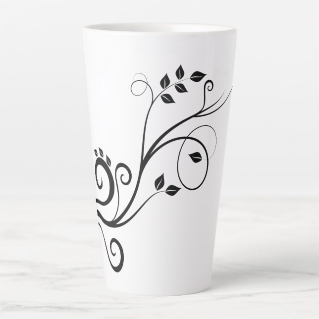 nautical-wallpaper-background-paper Two-Tone Coffe Latte Mug (Front)