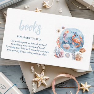 "Nautical Watercolor Coral Reef Delights  Enclosure Card