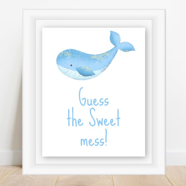 Nautical watercolor - Guess the sweet mess Poster (Creator Uploaded)