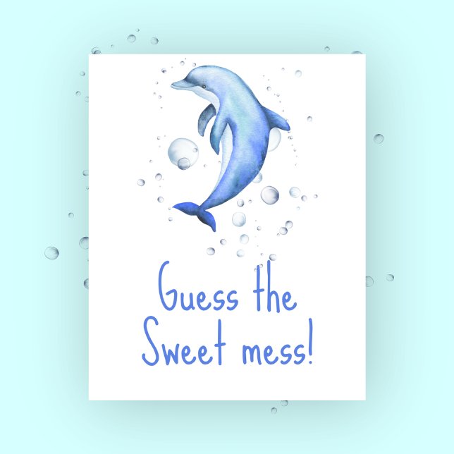 Nautical watercolor - Guess the sweet mess Poster (Creator Uploaded)